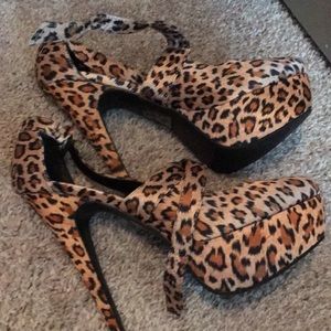 Leopard Print High Heels